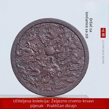 Ručni stalak za čajnik od ljubičaste gline s motivom zmaja, podmetač za suho namakanje, dodaci za Kung Fu ceremoniju čaja