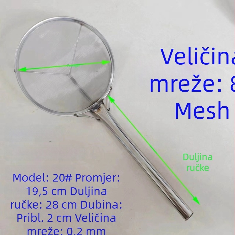 Nerđajući čelik – ultra fino 80-mrežna filtrna mreža za filtriranje ulja i sojinog mlijeka u kuhinji