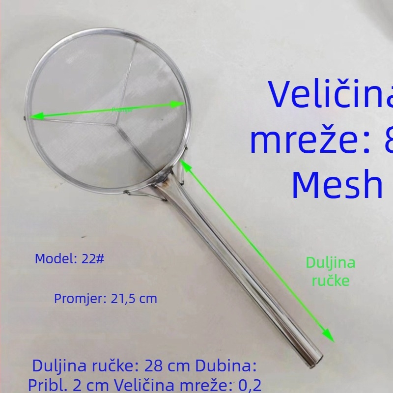Nerđajući čelik – ultra fino 80-mrežna filtrna mreža za filtriranje ulja i sojinog mlijeka u kuhinji