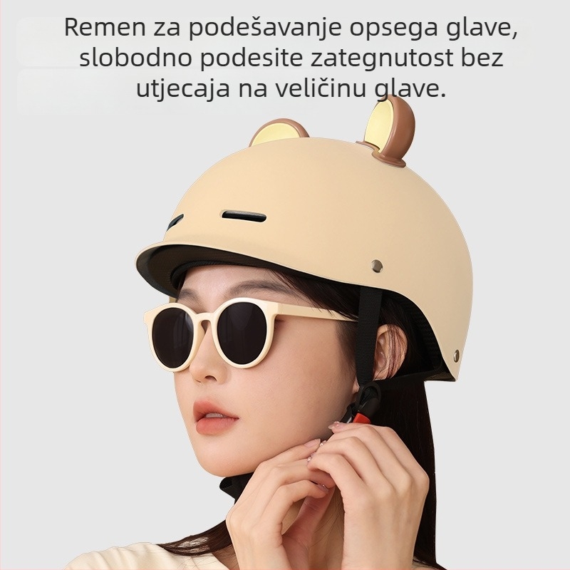 3C certificirana kaciga za električni bicikl, unisex, cijelogodišnja, slatkog dizajna, ABS materijal