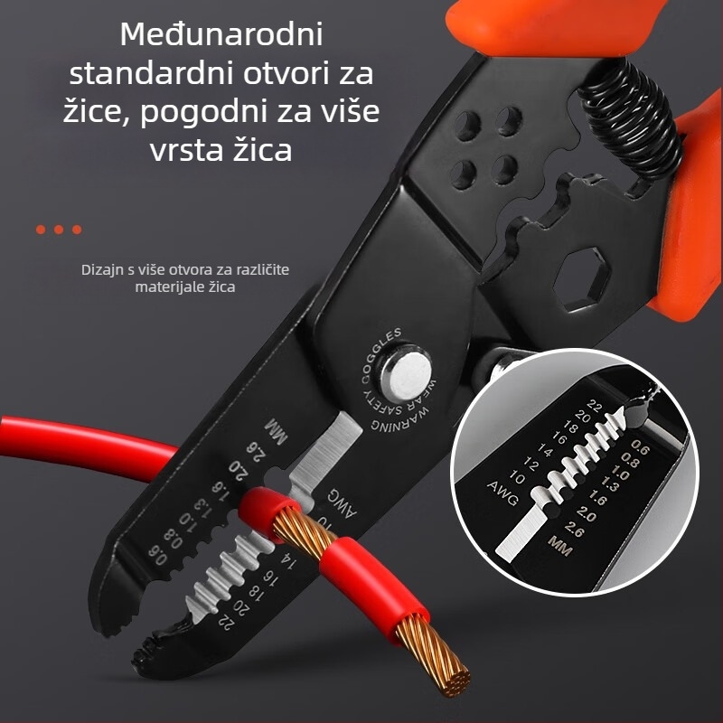 Višenamjerne kliješta za skidanje izolacije vodiča za električare