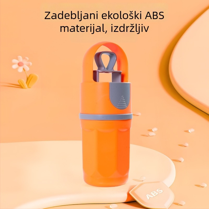 Prijenosni skupljač izmeta kućnih ljubimaca za vanjsku upotrebu, lopatica sa šest zubi i ugrađena vrećica za otpad