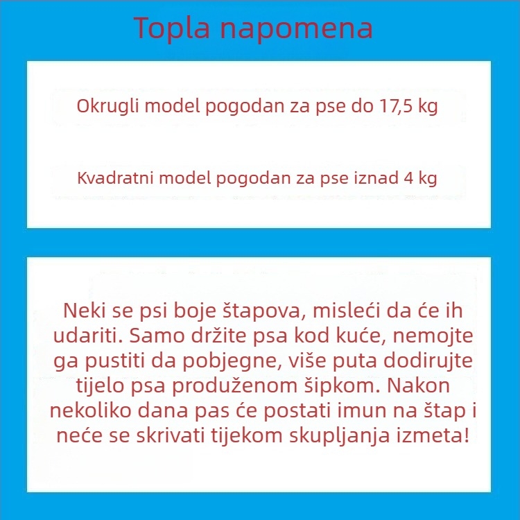 Uređaj za skupljanje psećeg izmeta jednim klikom, sklopive vrećice za jednokratnu upotrebu – automatsko čišćenje na izlasku za male pse