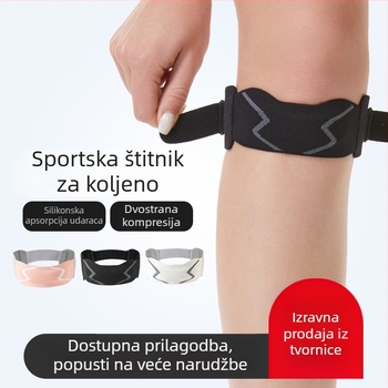 Lagani koljeni pojas s patelarnim držačem za sport, trčanje i planinarenje — apsorpcija udaraca, kompresija i zaštita koljena