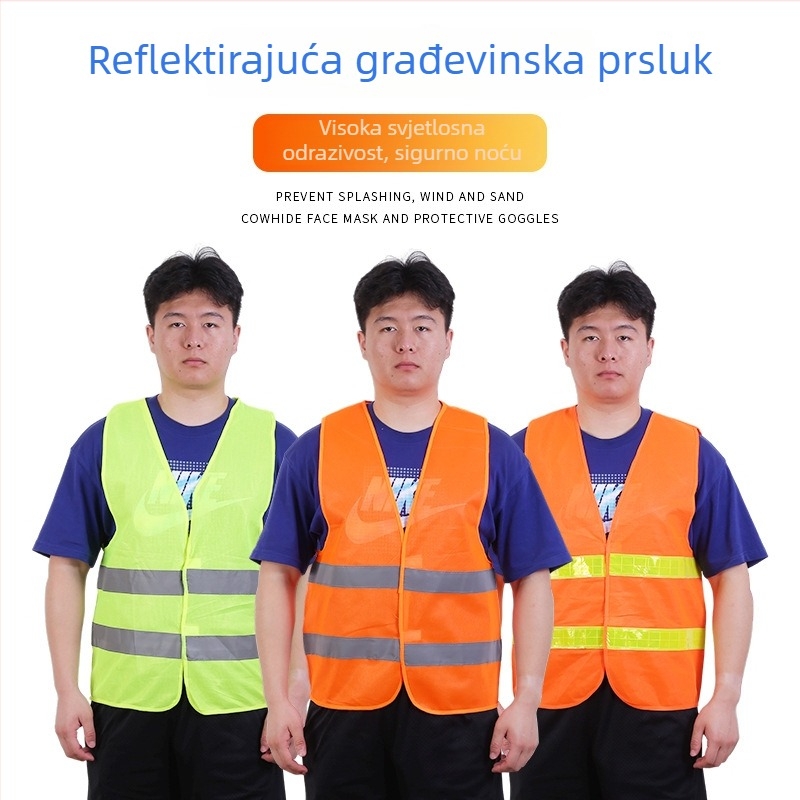 Reflektirajuća sigurnosna vesta za gradilišta i noćni rad