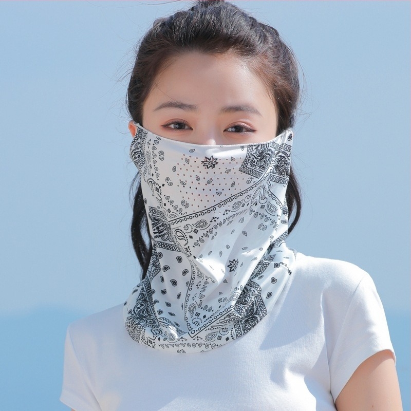 Prozračna maska od ice silk za outdoor biciklizam – višestruki šal preko ušiju, zaštita od sunca za muškarce i žene