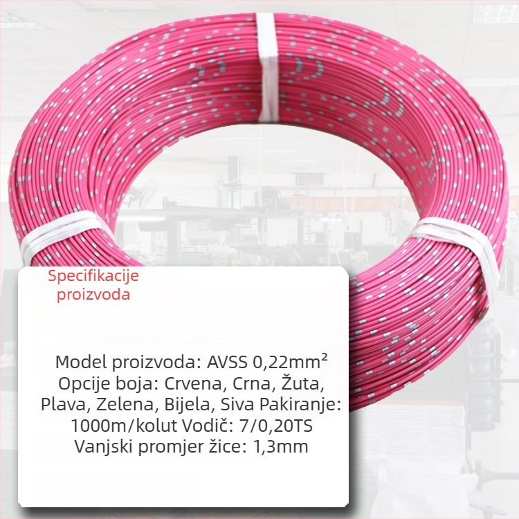 AVSS tankoslojni bakreni jednovodični automobilski kabel kvadratnog presjeka 0.3-2.0 mm²