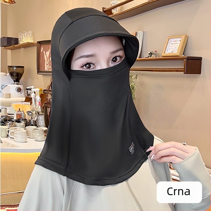 Balaclava za biciklizam s kapom za zaštitu od sunca, integrirani ovratnik, UV zaštita, rashladna Ice Silk tkanina