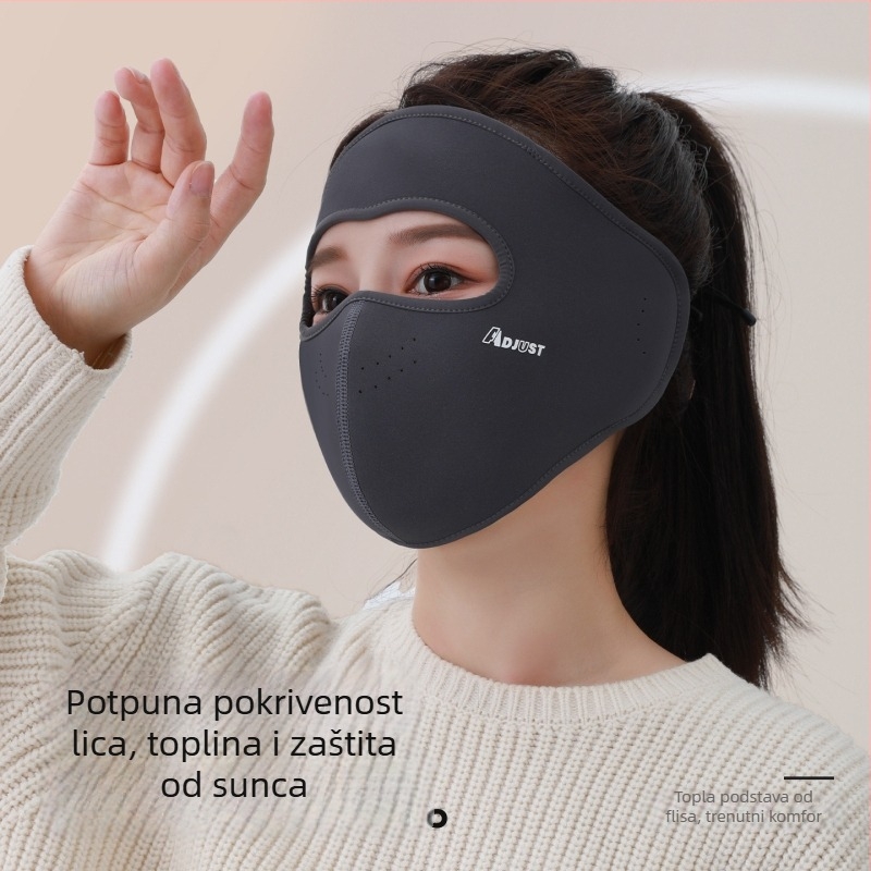Maska za cijelo lice s UV zaštitom i toplinom, prozračna 3D maska za vožnju biciklom na otvorenom