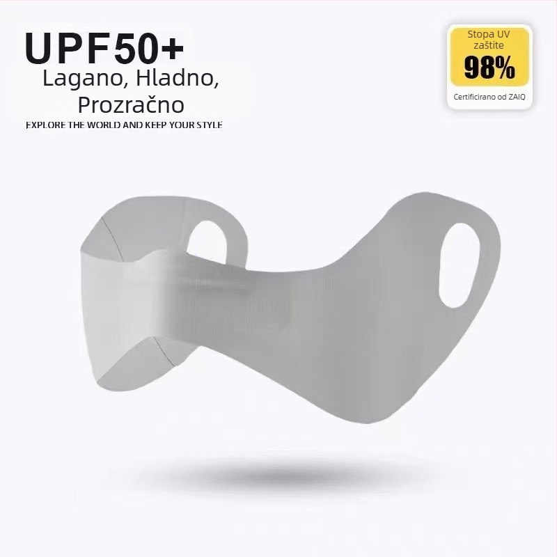 Ženska maska za zaštitu od sunca, 2026. novi model, UPF50+ UV zaštita, ljeto, za vožnju biciklom i trčanje na otvorenom, pokriva obraze, maska s leptir uzorkom od ice silk