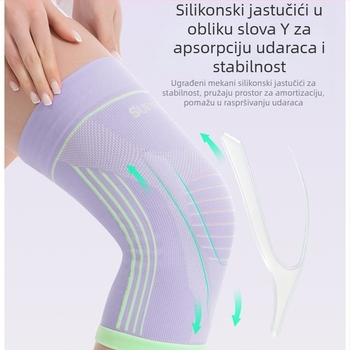 Vanjski koljeni štitnici sa silikonskom podrškom za zaštitu koljena tijekom trčanja, biciklizma i planinarenja