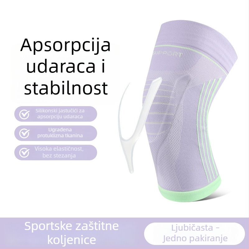 Vanjski koljeni štitnici sa silikonskom podrškom za zaštitu koljena tijekom trčanja, biciklizma i planinarenja