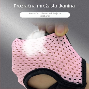 Rukavice s poluprstima za otvorene prste, za biciklizam, planinarenje, fitness i yogu, prozračne, s apsorpcijom udara, protuklizne