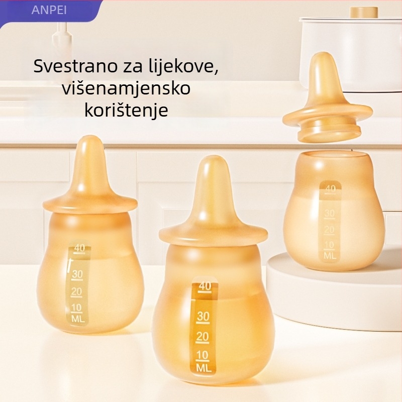 Silikonski dozator lijekova za bebe — kapljični podavač tekućina za vodu i lijekove