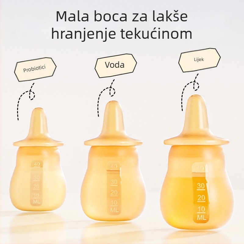 Silikonski dozator lijekova za bebe — kapljični podavač tekućina za vodu i lijekove