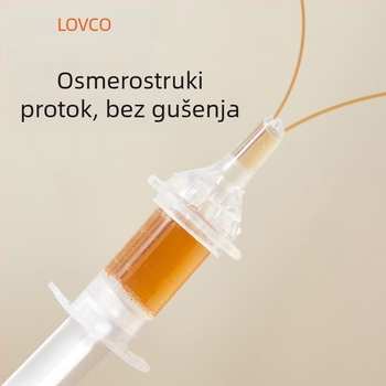 Rikang Dječji tekući hranitelj, s kapaljkom i cijevi, 8 ml skala, šprica s bradavicom