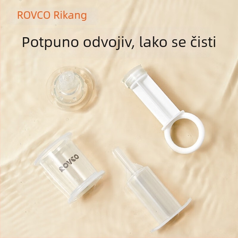Rikang Dječji tekući hranitelj, s kapaljkom i cijevi, 8 ml skala, šprica s bradavicom