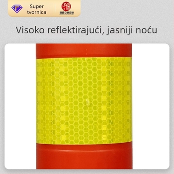 PE kolona upozorenja za sigurnost prometa – gumeni stup za sudare s reflektirajućom površinom