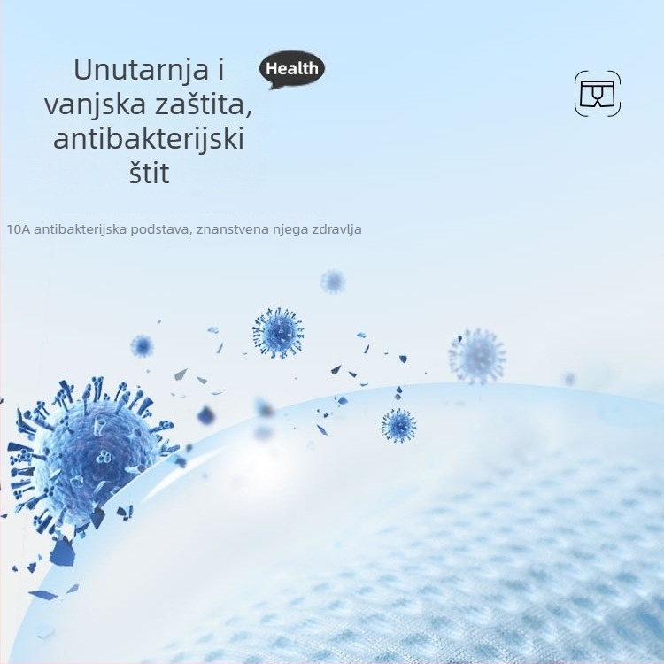 Trostruki set antibakterijskih muških bokserica s česticama turmalina u preponama, modalna tkanina