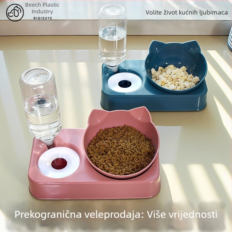 Automatska posuda za vodu i hranu za mačke i pse, sprječava prevrnutje, zdjela za hranu, održava usta suha