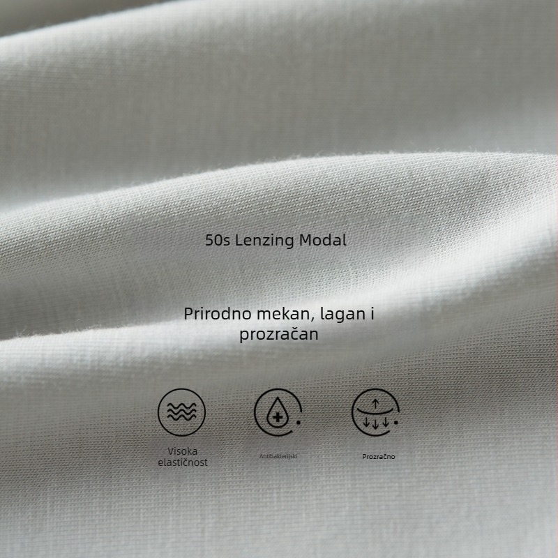 Kalisi muške boxerice od modalnog materijala, bezšivne, prozračne, jednobojne s kontrastnim dizajnom