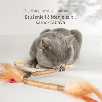 Novi dentalni štapići za mačke s catnipom za svjež dah
