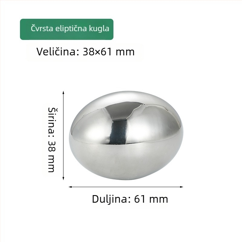 Nehrđajući čelik ovalna šuplja kugla u obliku jajeta, ogledno polirana premium metalna kugla za ograde