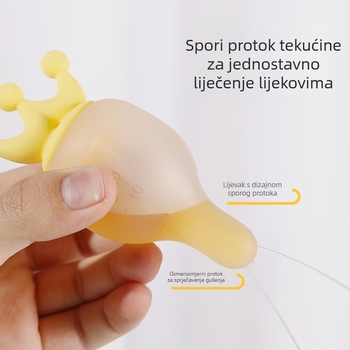 Silikonski dozator lijekova za bebe – doza vode u obliku dude, sprječava gušenje