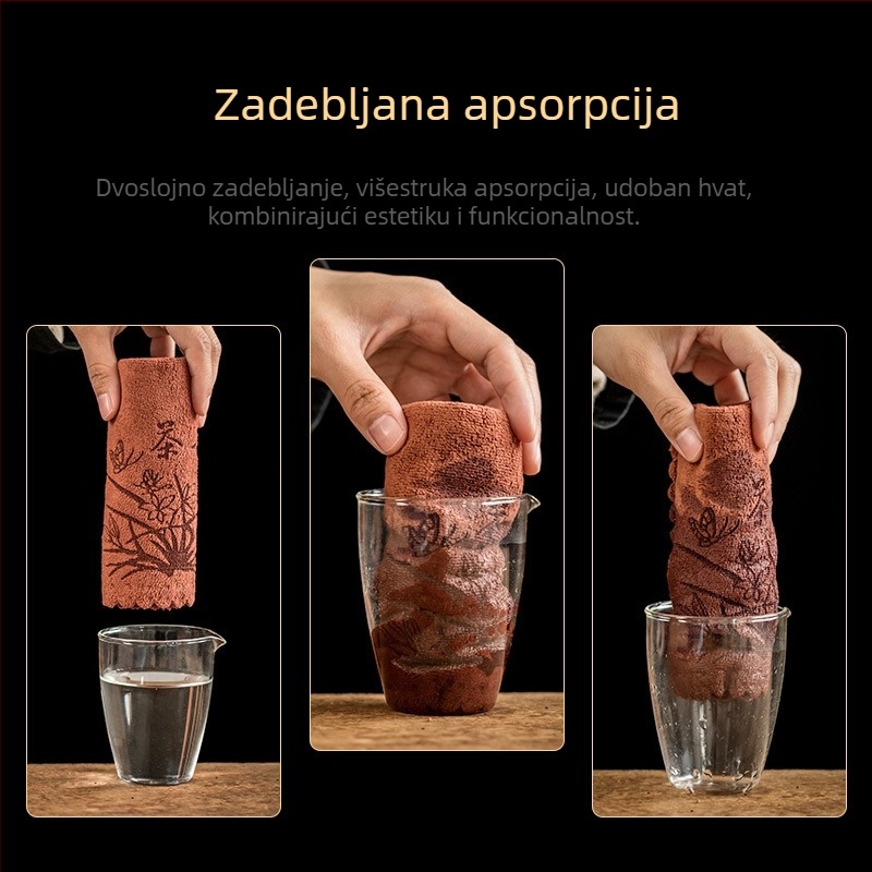 Pamukova krpa za čaj, upijajući i debela, namijenjena čajnom stolu, mala veličina, podmetač za čaj, dodatak čajnog seta