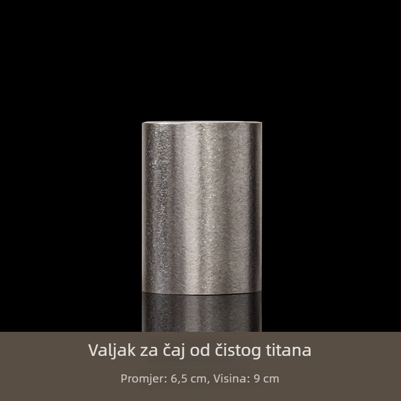 Set od šest titanskih dodataka za čajnu ceremoniju – vrhunski čajni alati, čajni klips i čajni nož