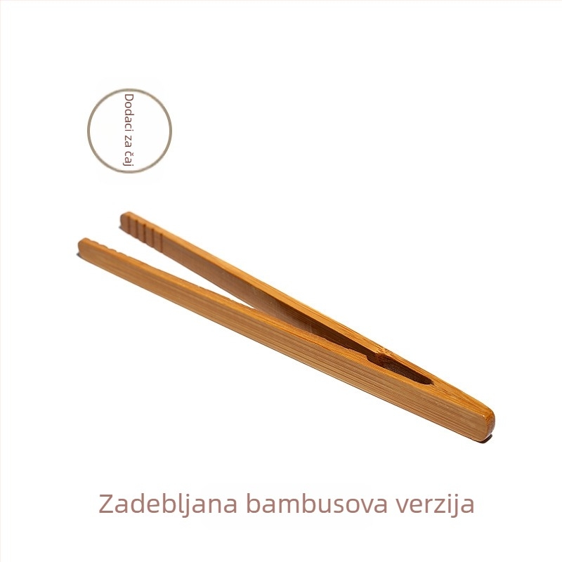 Bambusni dodaci za čajnu ceremoniju: klip za šalicu i pinceta za čaj, dijelovi Gongfu čajnog seta