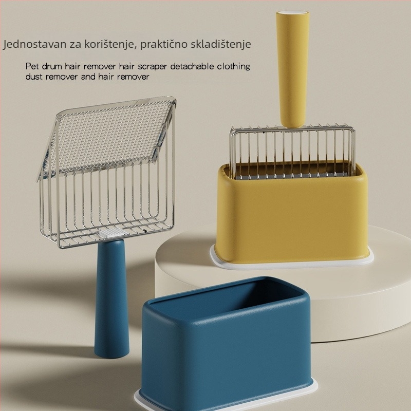 Lopatica za mačji pijesak od nehrđajućeg čelika s finim otvorima, velika metalna lopata, univerzalna