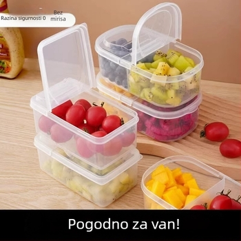 Jednokratna kutija za ručak, plastični hermetički zatvarajući spremnik, Bento kutija