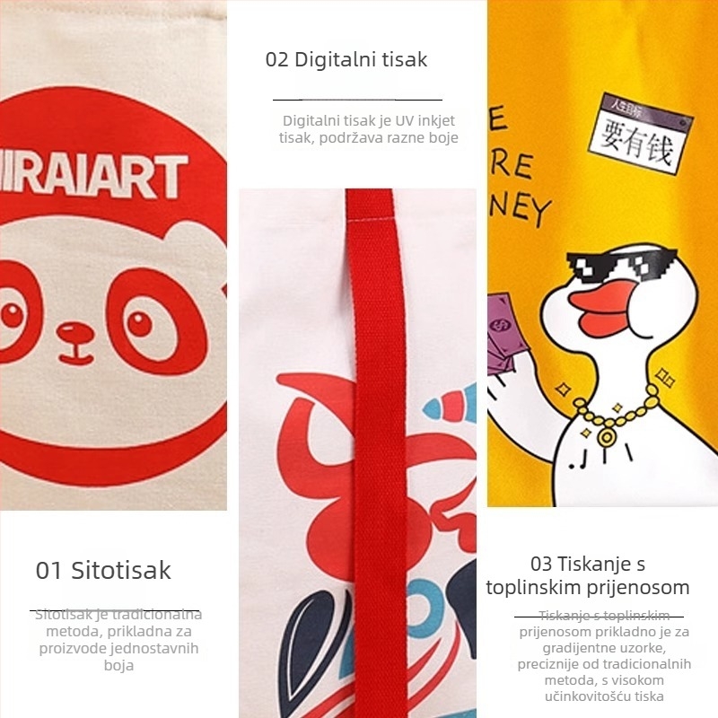 Platnena torba s prilagođenim logom, luksuzna tote torba za izložbe, ekološka torba za kupovinu, veleprodajna torba