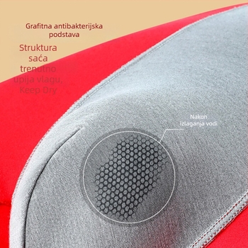 Crvene muške bokserice s antibakterijskim grafenom, zaštita za godinu rođenja