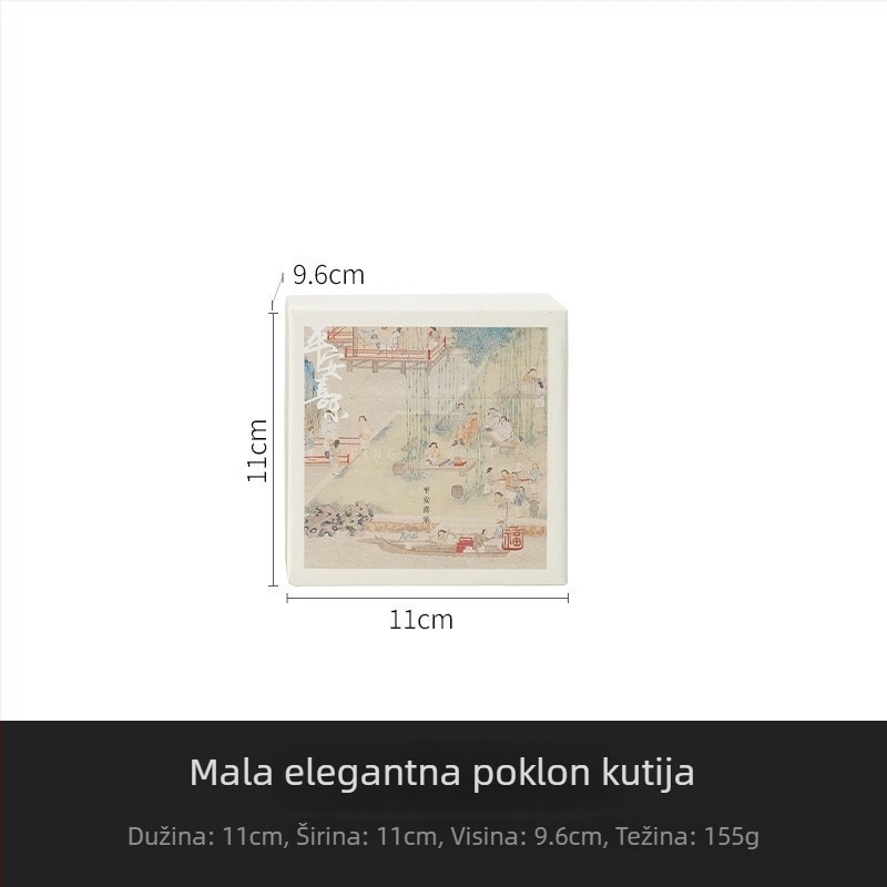 JiHuan Fanhua 999 sterling srebro, mala šalica za čaj, osobna šalica, ručno posrebrena posuda, emajlirana čajna zdjela