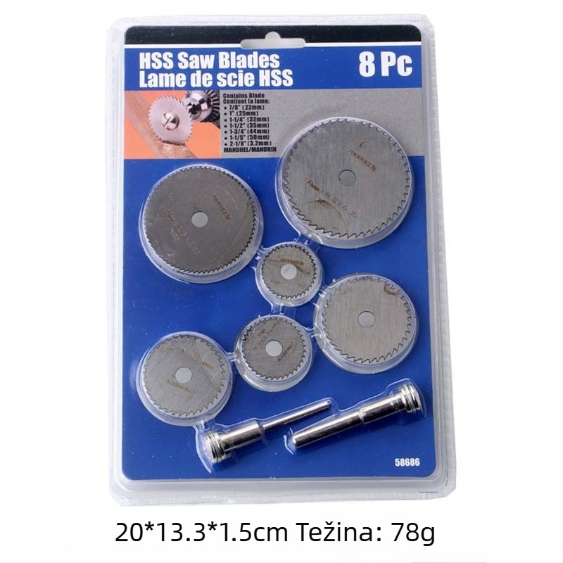 Set od 3 mini kružnih pločica za bušilicu, ultra-tanki diskovi za rez PVC-a i metala, za drvo i metal
