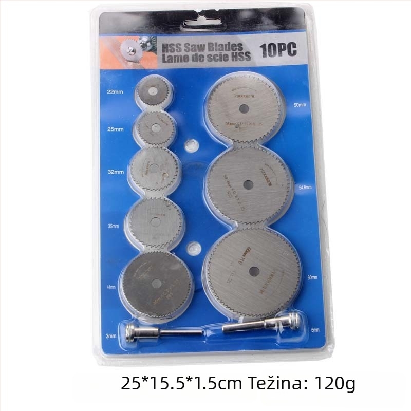 Set od 3 mini kružnih pločica za bušilicu, ultra-tanki diskovi za rez PVC-a i metala, za drvo i metal
