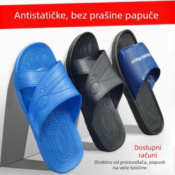 SPU antistatične papuče za muškarce i žene, radna obuća bez prašine, s debelim mekanim đonom i protukliznim dizajnom.