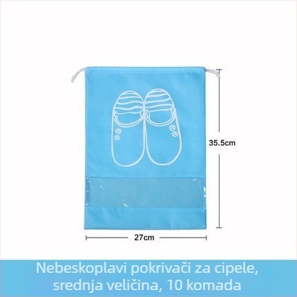 Set od 10 torbica za pohranu cipela sa šniranjem, vodootporne i zaštićene od prašine, za dom i putovanja
