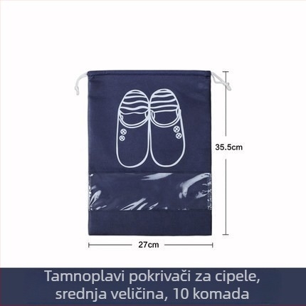 Set od 10 torbica za pohranu cipela sa šniranjem, vodootporne i zaštićene od prašine, za dom i putovanja