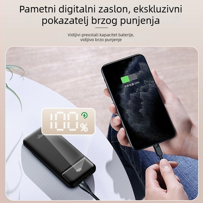 Patriot 3C-certificirani Power Bank, 10 200 mAh, brzo punjenje 22,5W, dvostruko punjenje