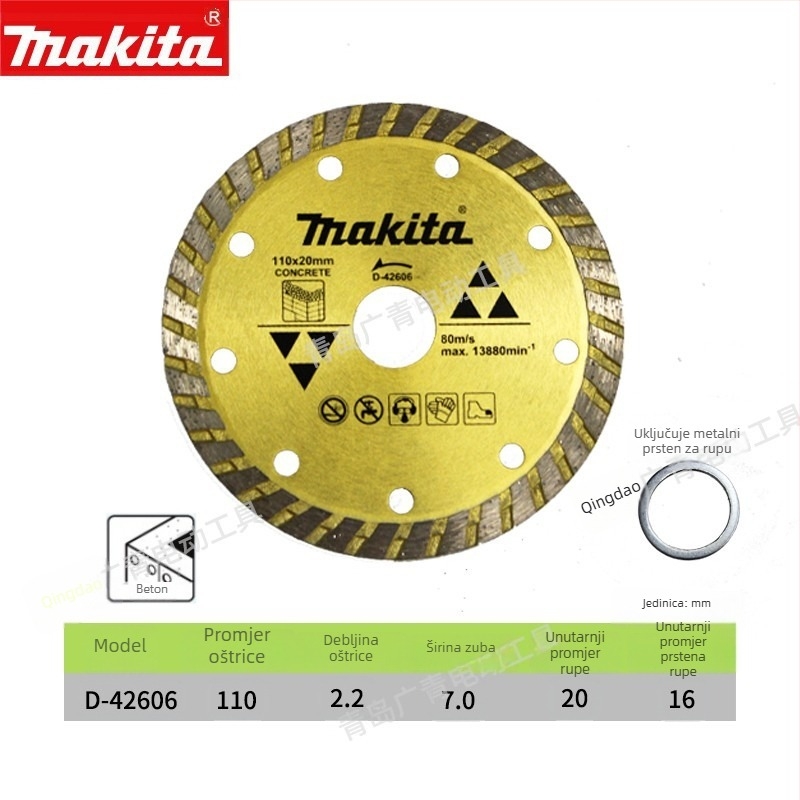 Makita dijamantni rezački disk za mramor, granit, beton i pločice