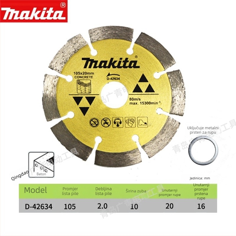 Makita dijamantni rezački disk za mramor, granit, beton i pločice