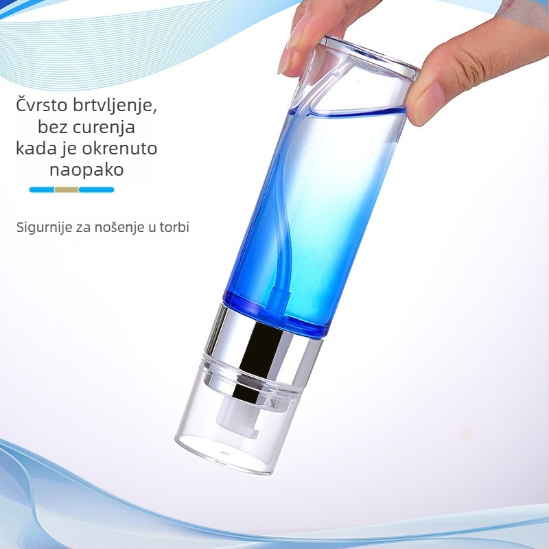 Gradijentna staklena bočica kozmetike s tlačnom pumpom za losion, masku za lice i kremu za oči; dostupne veličine 50g/30g/100ml/40ml/120ml, s pumpom i kapom