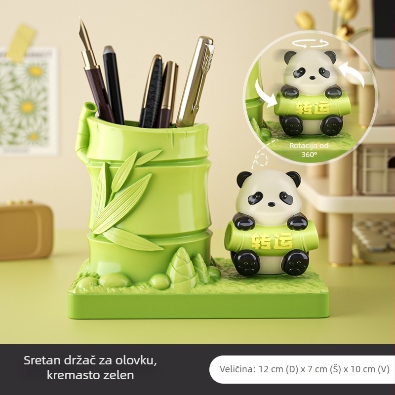 Chengdu panda suvenir s pješčanim satom i držalom za olovke, uredski ukras u kineskom stilu, luksuzni poklon