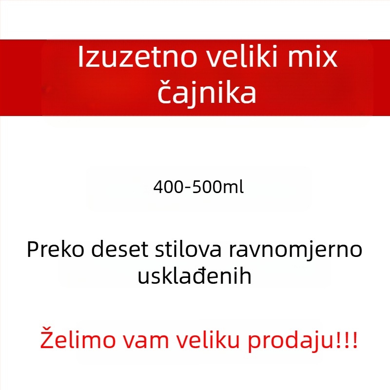 Čajnik od purpurne glinene s velikim kapacitetom, premaz u boji glazure, lagani luksuzni retro stil, mogućnost prilagodbe