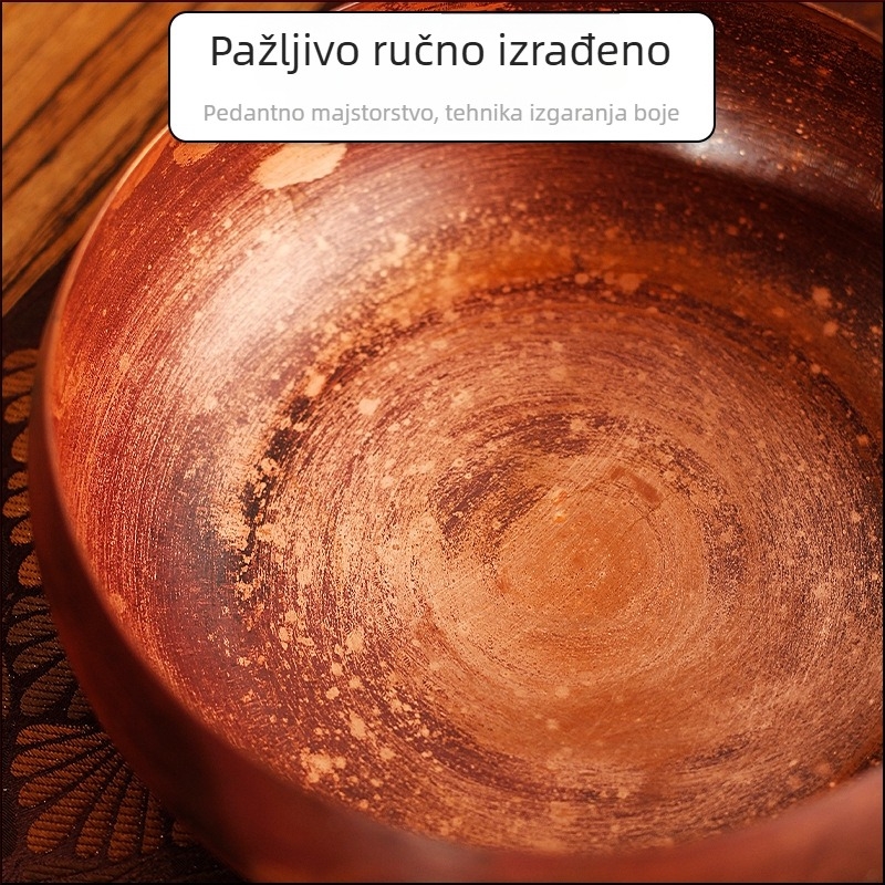 Čisti bakreni alat za pero i čaj, veliki spremnik za ostatke čaja, tradicionalni kineski stil čajne ceremonije za ured i dom