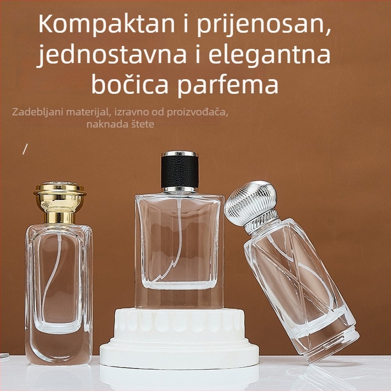 100 ml staklena bočica parfema, raspršivač, za ponovno punjenje