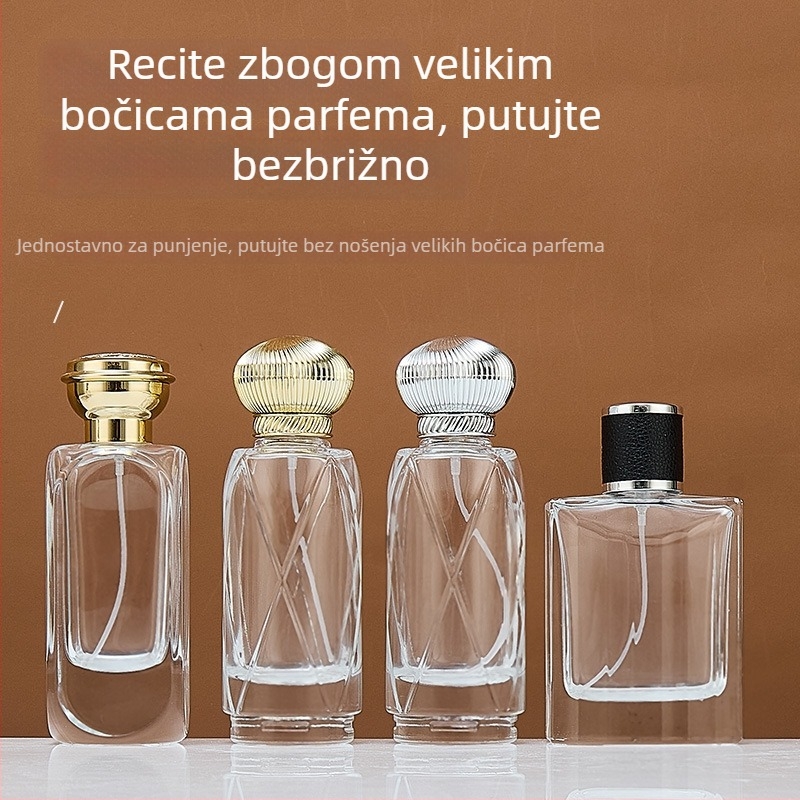 100 ml staklena bočica parfema, raspršivač, za ponovno punjenje